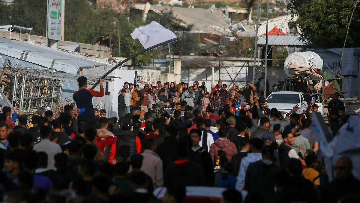 Protesta en Gaza contra Hamas